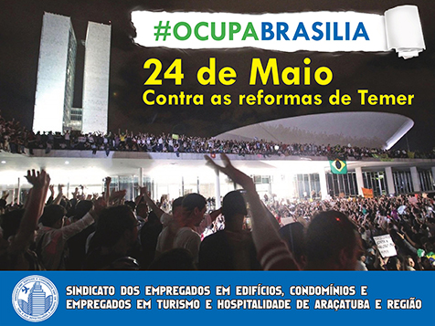 SEECETHAR vai participar da Grande Marcha contra as reformas trabalhista e da previdência